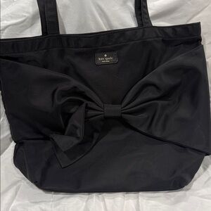 Kate Spade Black Tote with Bow Accent